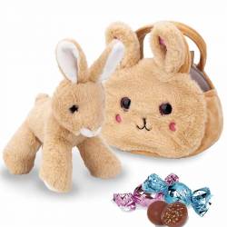 Luckxing Jouets interactifs Pâques Lapin en Peluche Pâques Marche e