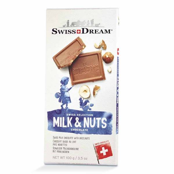 SwissDream Lait/Noisette 100g