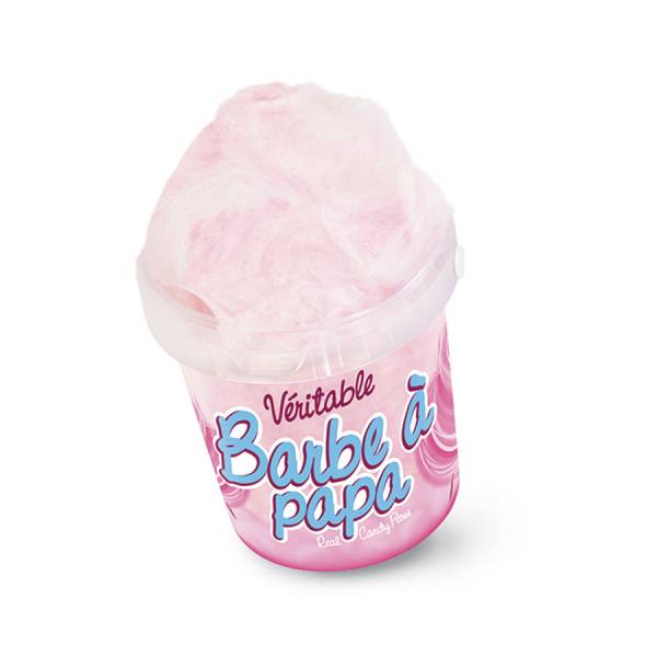 Sucre à barbe à papa - Vanille rose