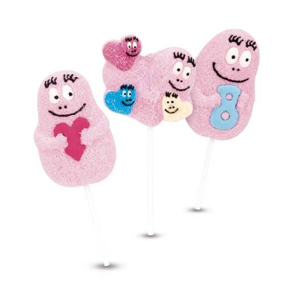 Sucettes Guimauve Barbapapa