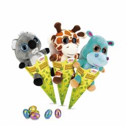 Luckxing Jouets interactifs Pâques Lapin en Peluche Pâques Marche e