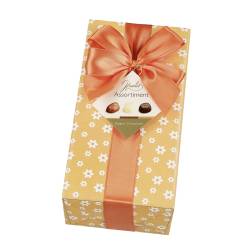 Ballotin 250g orange avec ruban et ses chocolats
