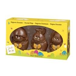 Boîte de 3 moulages au chocolat au lait de Pâques 150g