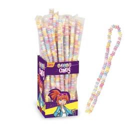 Colliers de bonbons en dextrose emballés Candydou 20g - 100 pièces