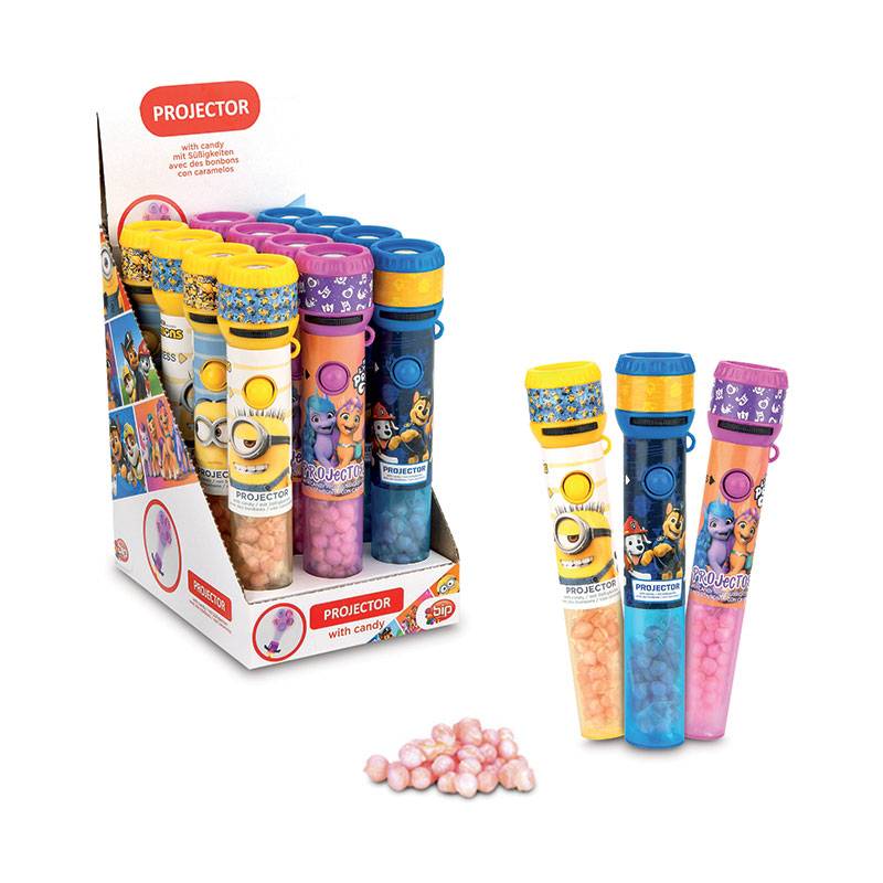 Projecteur licences avec bonbons