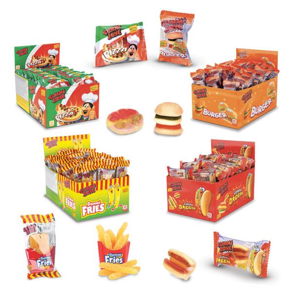 Mini Gummies Fast Food - 4 modèles