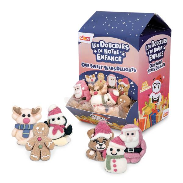 Distributeur de 50 mini guimauves de Noël