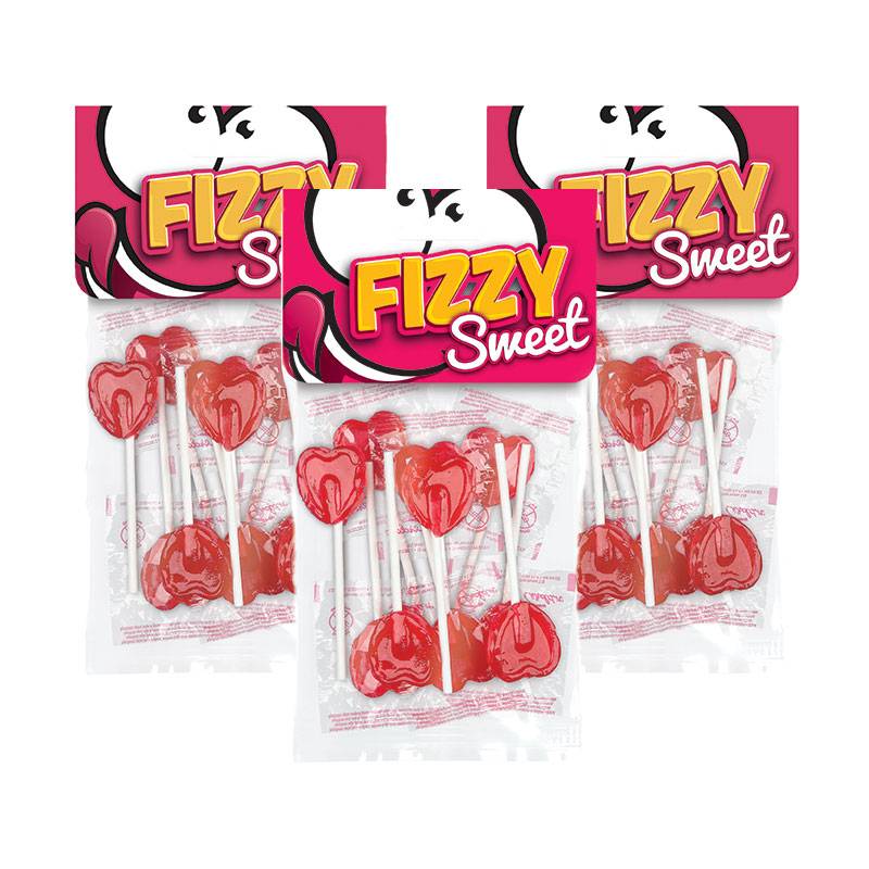 Sucettes cœur - Fizzy Sweet