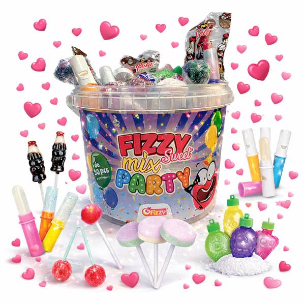 Seau Fizzy Sweet Mix Party +50 pcs