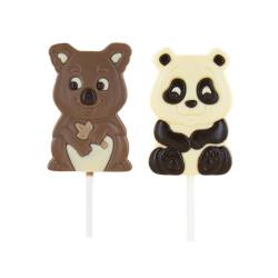 Sucettes chocolat - Panda...