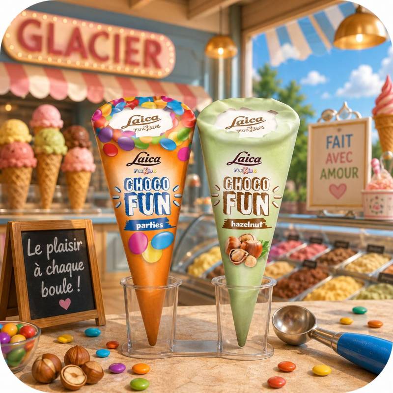 Choco fun cornet lentilles chocolat