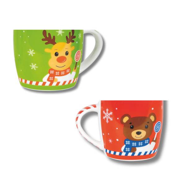 MUG DE NOEL ROUGE ET VERTE