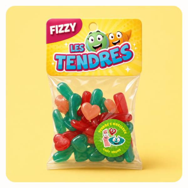 Bonbons Les tendres - Fashion Time 150 gr - Lot de 3