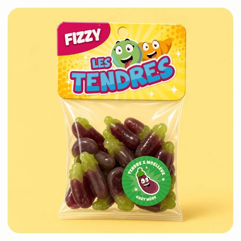 Bonbons Les tendres - Aubergines 150 gr - Lot de 3