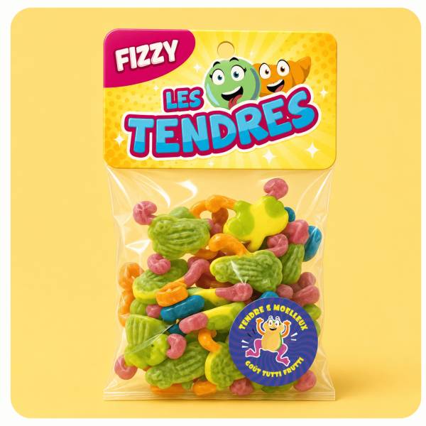 Bonbons les tendres - Tropi'Frogs 145 gr - Lot de 3