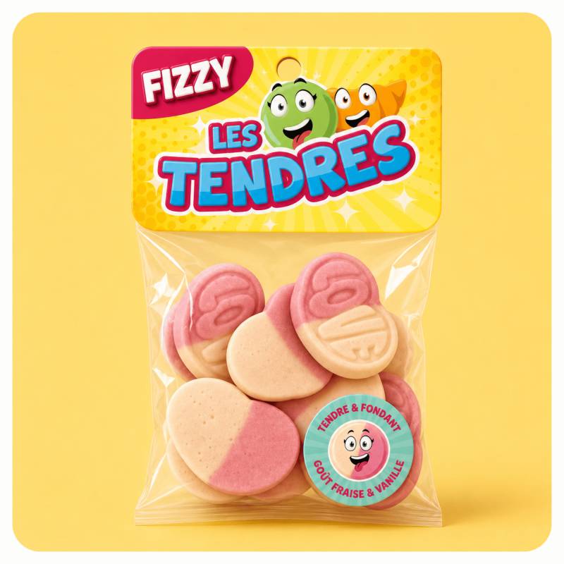 Bonbons les tendres - Sweetheart 130 gr - Lot de 3