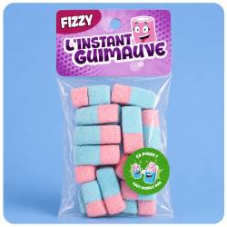 Bonbons Les Guimauves - Sour Bottle Mallow 80 gr - Lot de 3