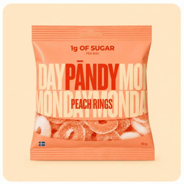 Confiserie Pandy - Peach Rings 50 gr