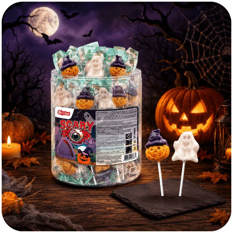 100 sucettes Scary Pop