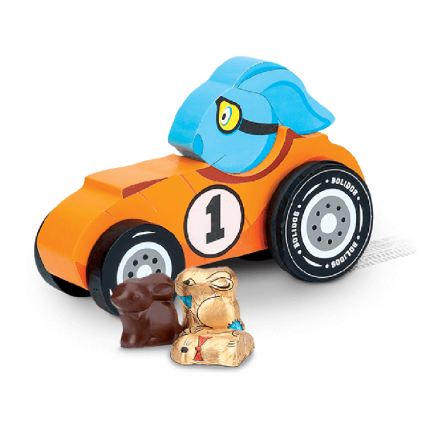 La voiture Bolidos et ses chocolats