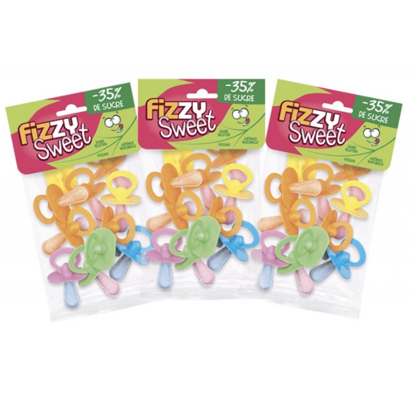 Sachets de Tétines dextrose -35% de sucre Fizzy