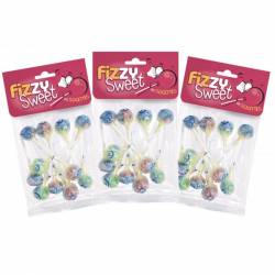 Tongue stain lollipops – Fizzy sweet