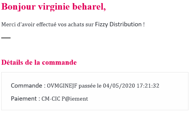 Suivre ma commande - Fizzy Distribution