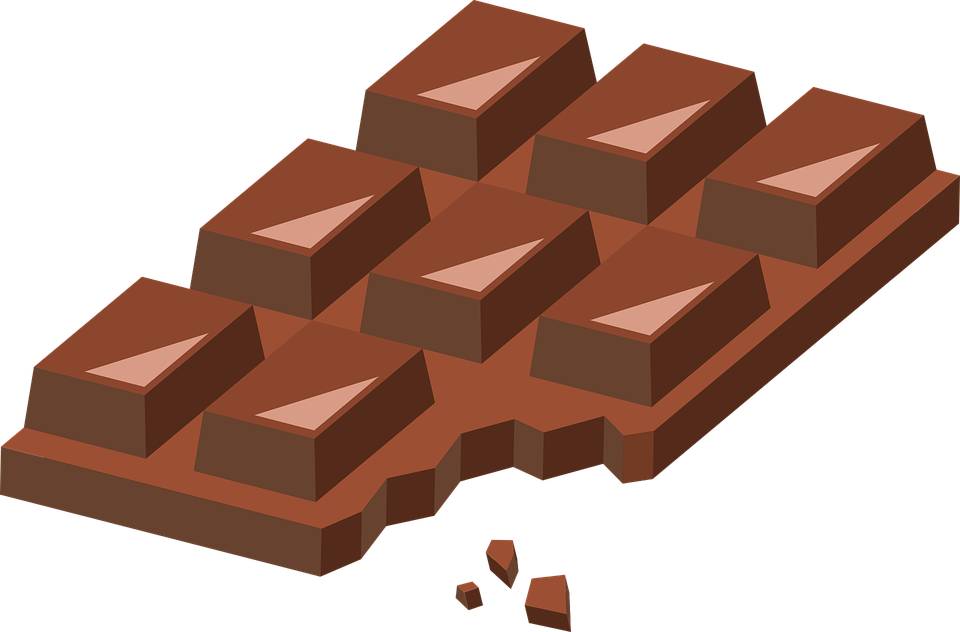 Tablette de chocolat fondant
